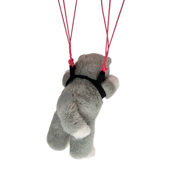 Paratroopers Plush Cat Toy, Colorful Parachute 12" Stuffed Animal Plushie VTG - Picture 12 of 16